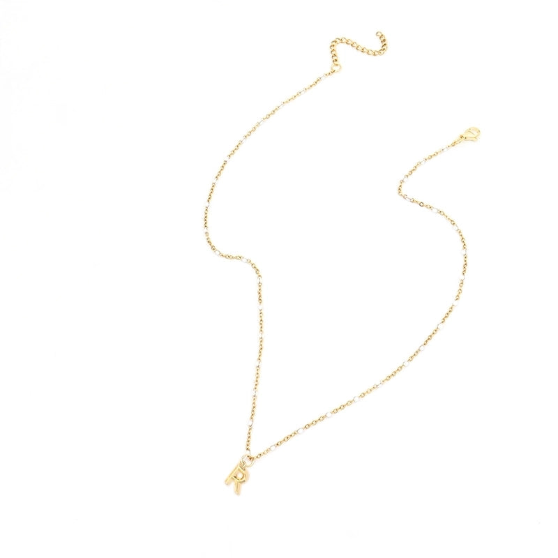 Elegant Minimalist Classic Style Letter 201 Stainless Steel 304 Stainless Steel Pendant Necklace