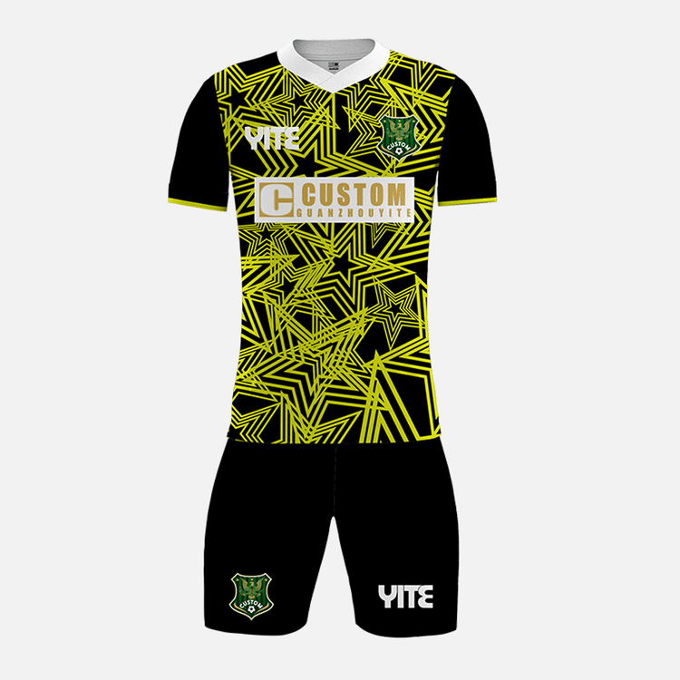 YITE | YTZQ060-Black  And Green Soccer Uniforms
