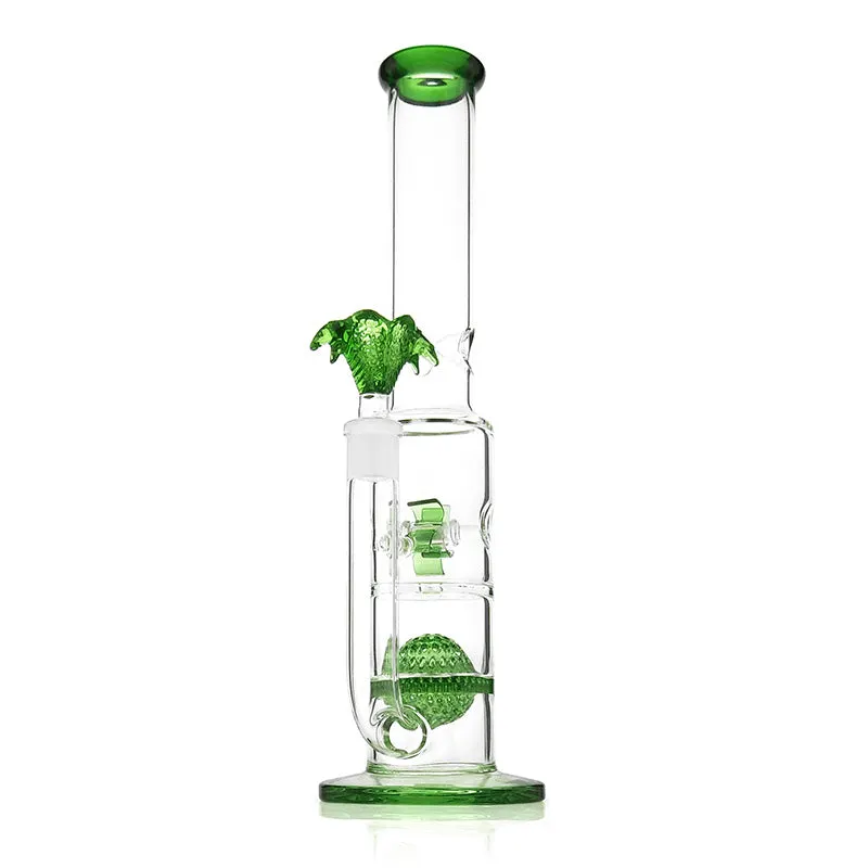 Glass Smoking Water Pipe withWindmill  Interior Showerhead