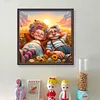 Old Couple-Full Embroidery 3 Strands 11CT Stamped Cross Stitch-40*40CM