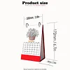 Flowerpot Diamond Art Monthly Flip Tabletop Calendar January 2027 - December 2027 Small Desktop Calendar Planner for Living Room Bedroom Office Desk Gift Giving