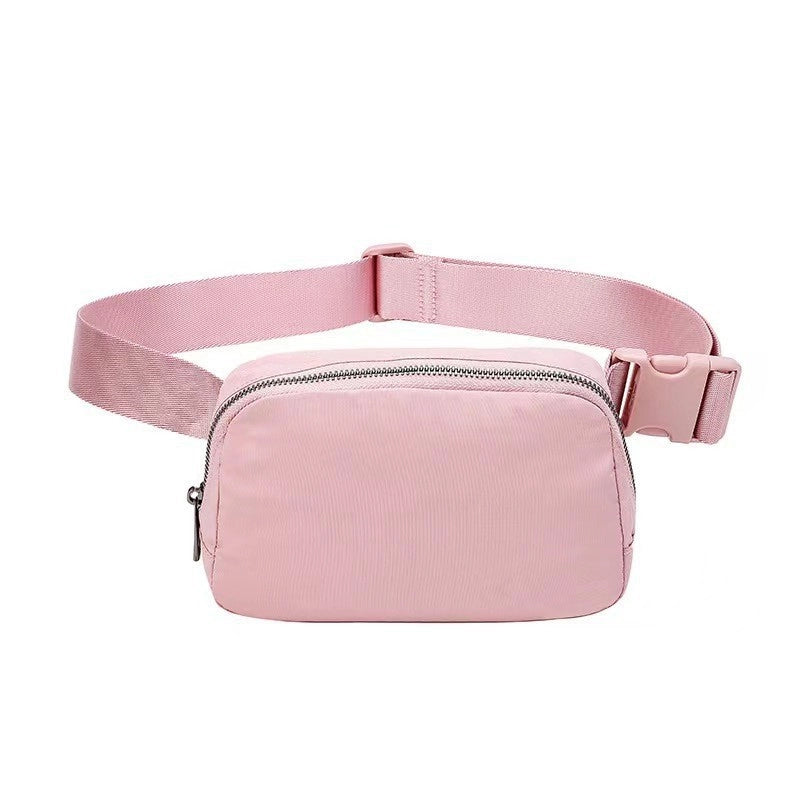 Unisex Small Polyester Solid Color Basic Classic Style Square Zipper Fanny Pack