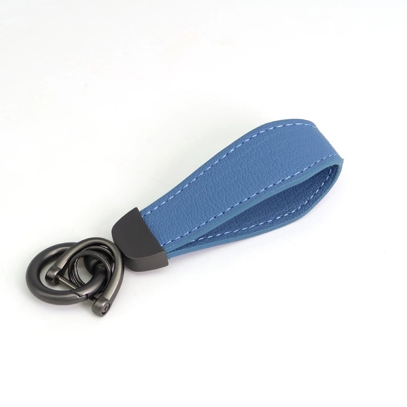 Minimalist Classic Style Solid Color Pu Leather Alloy Unisex Bag Pendant Keychain