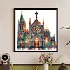 Kirche - speziell geformtes Diamantgemälde - 30*30cm