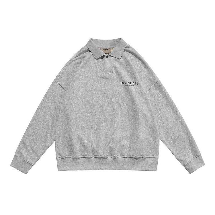 Fog Fear of God Sweatshirt 3D Letter Adhesive Fog Terry Men's Women's Pullover