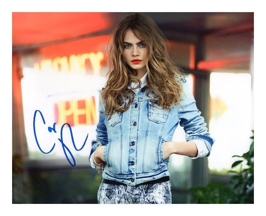 CARA DELEVINGNE AUTOGRAPHED SIGNED A4 PP POSTER Photo Poster painting PRINT 8