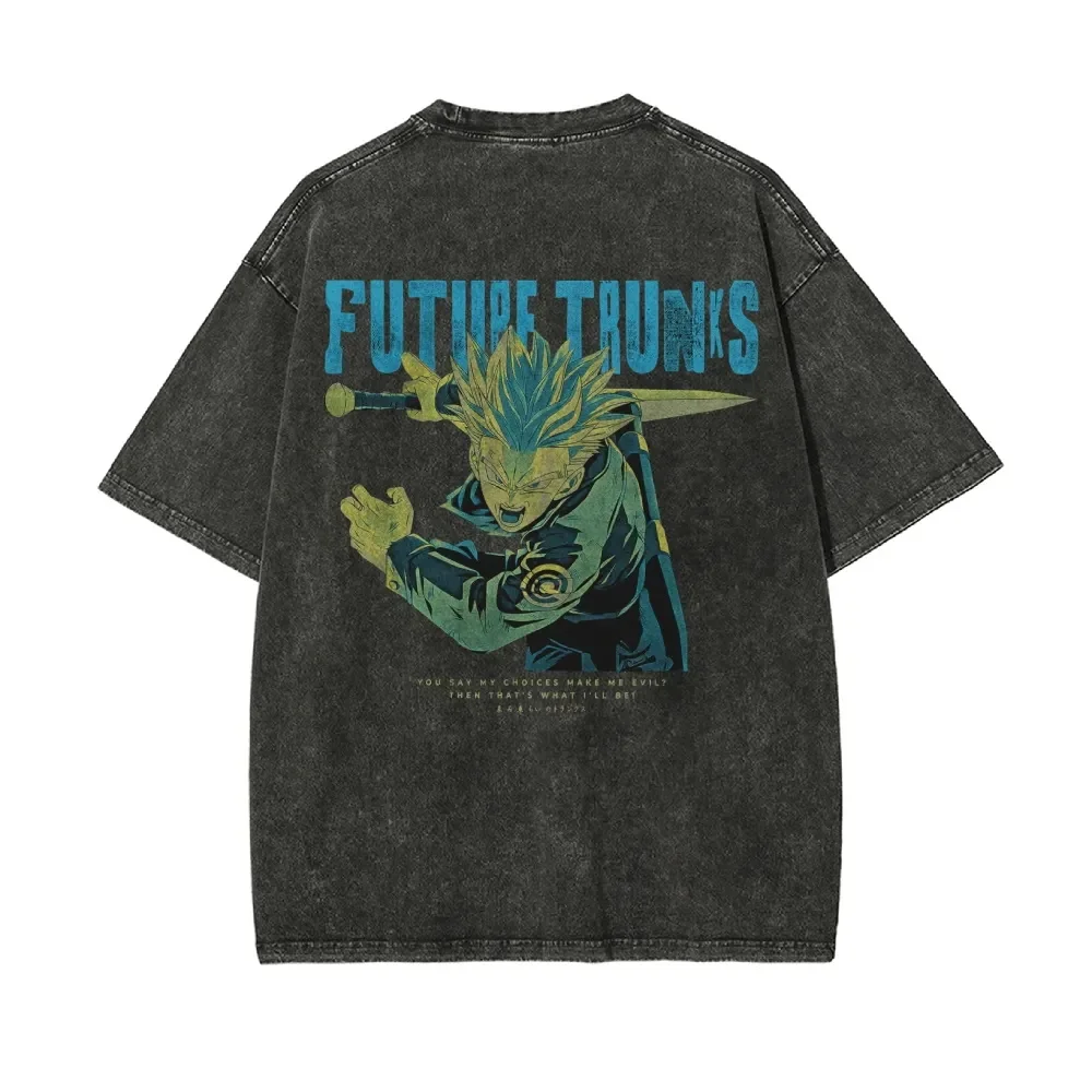 Dragon Ball Super Future Trunks Oversize Washed T-Shirt