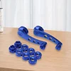 2pcs Aluminum Alloy Car Window Handle Winder Riser Replacement(Blue)