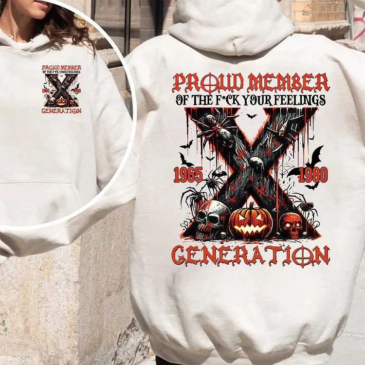 Personalized Gen X For Halloween shirt, Halloween Gen X Sweatshirt, Hoodie