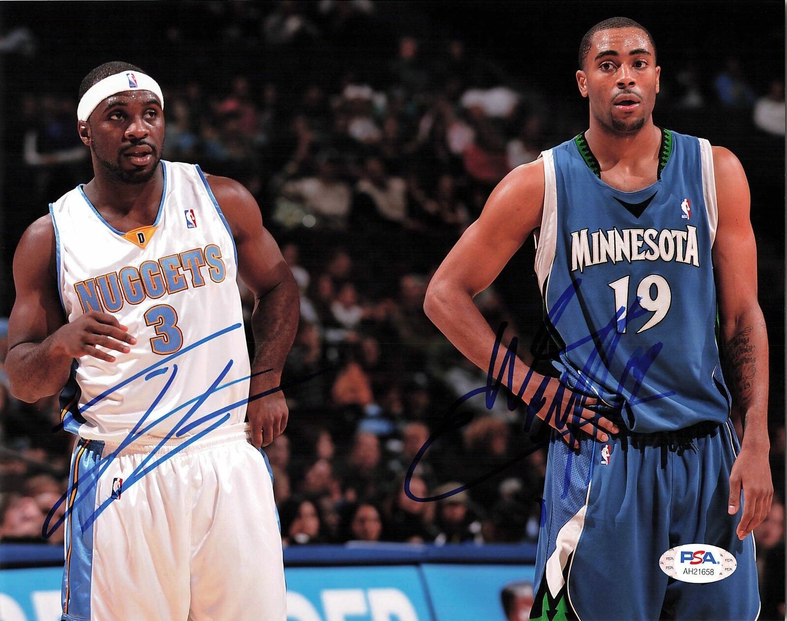 Ty Lawson Wayne Ellington signed 8x10 Photo Poster painting PSA/DNA Autographed