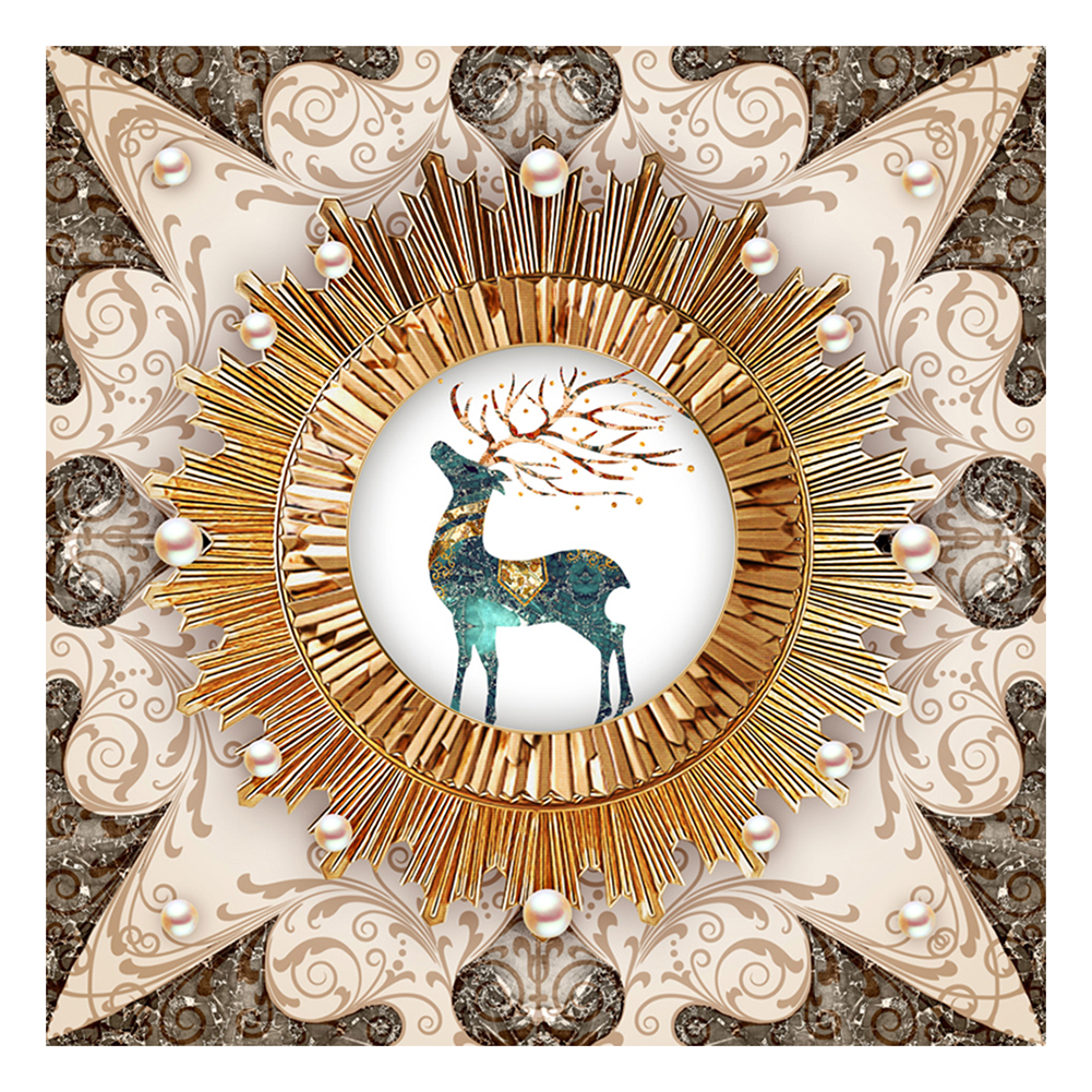 

Deer - 11CT Stamped Cross Stitch - 60*60CM, 501 Original