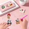 2PCS Small Sheets Diamond Painting Christmas Creatures Sticker