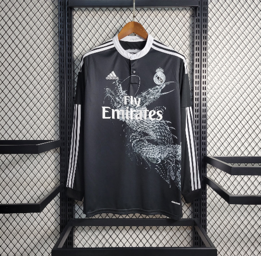 Long Sleeve 2014/2015 Real Madrid Third Away Retro Football Shirt