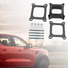 Black Carb Spacers with Gasket Screws Kit for Holley for Chevy 4BBL SBC BBC Carb