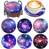 6pcs DIY Starry Sky Diamond Painting Acrylic Coasters