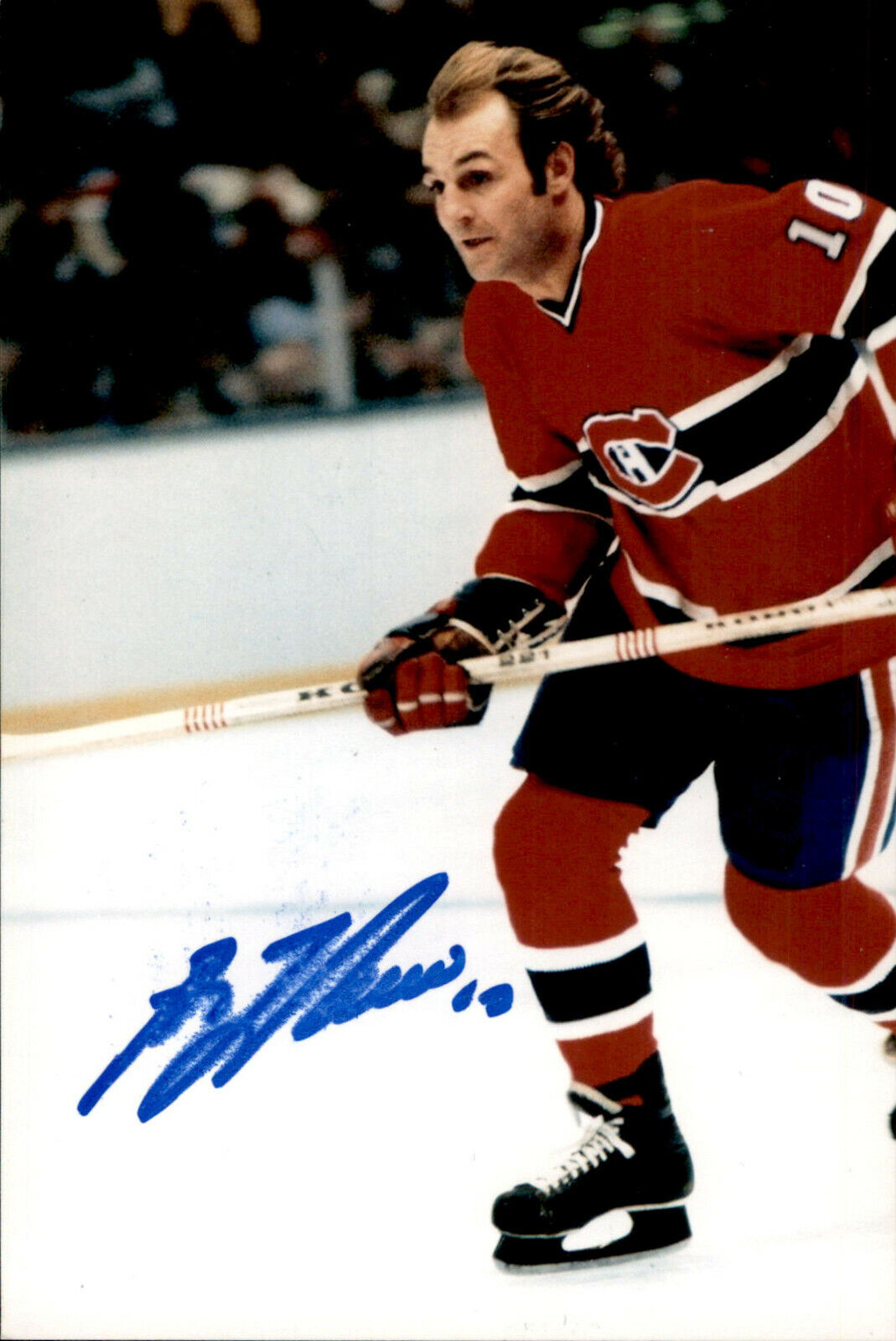 Guy Lafleur SIGNED autographed 4x6 Photo Poster painting MONTREAL CANADIENS - SMUDGED