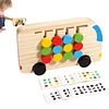 Four-color moving game bus shadow matching puzzle children's logical thinking training early education intellectual toys