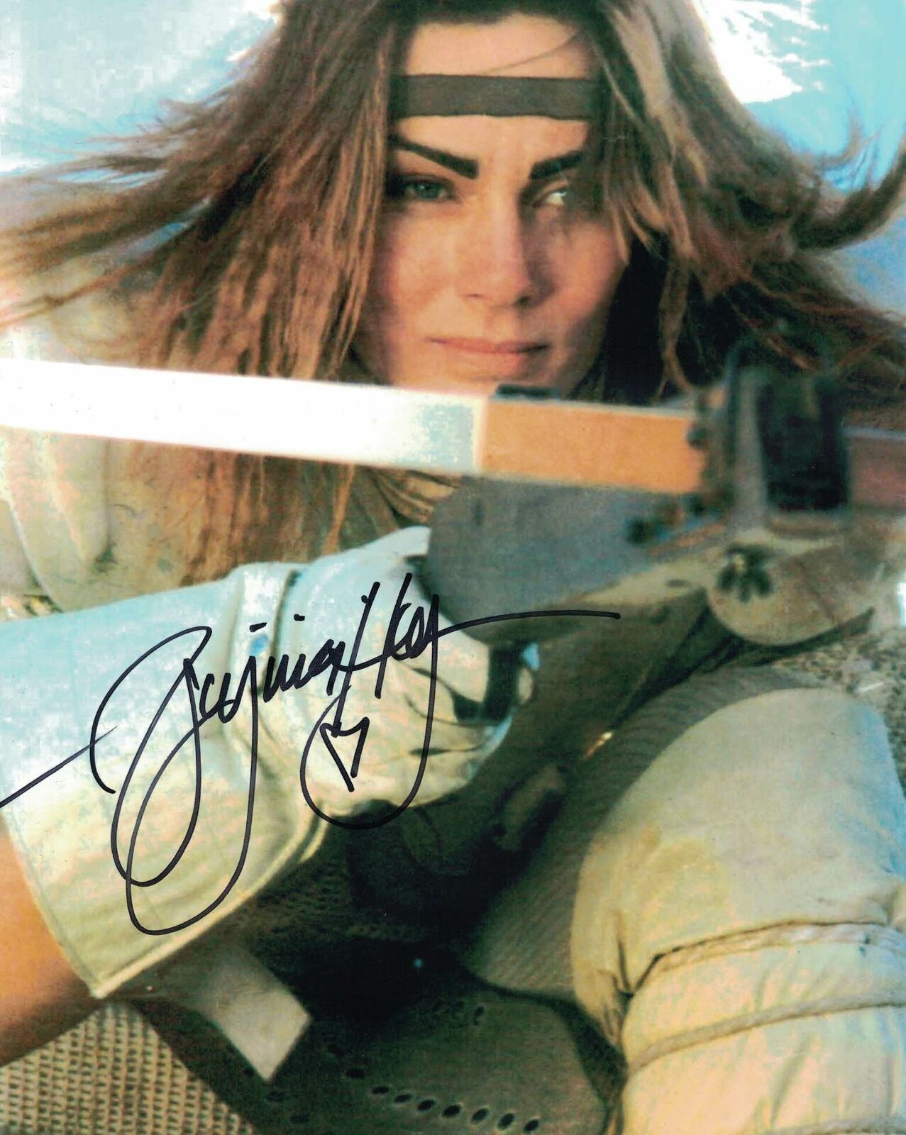 VIRGINIA HEY - Warrior Woman in Mad Max hand signed 10 x 8 Photo Poster painting