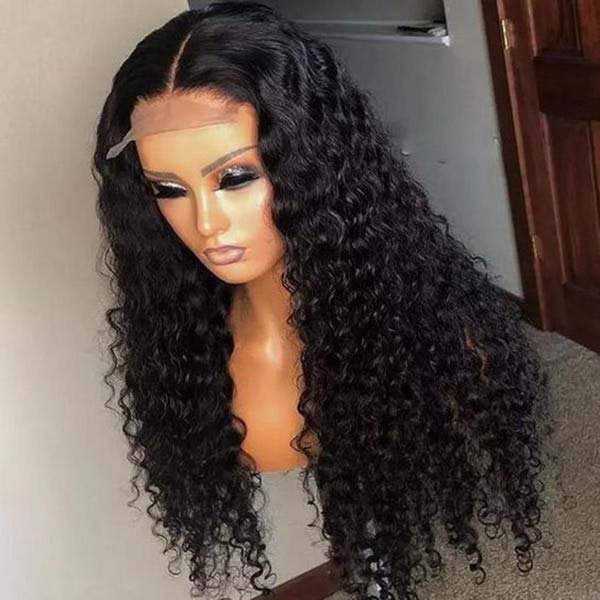 Junoda Wet And Wavy 6x6 Water Wave Closure Wig Transparent/HD Lace DIY