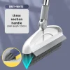 2-in-1 180&deg; Rotating Stiff Bristle Floor Brush with Long Handle