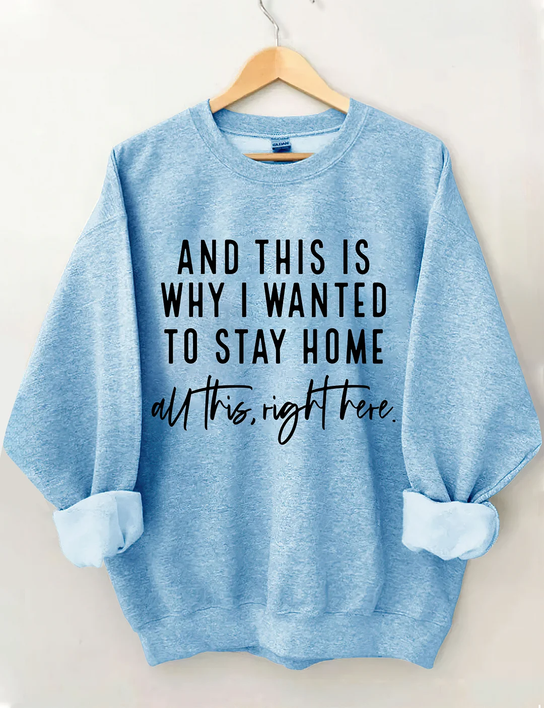 And This Is Why I Wanted To Stay Home Sweatshirt