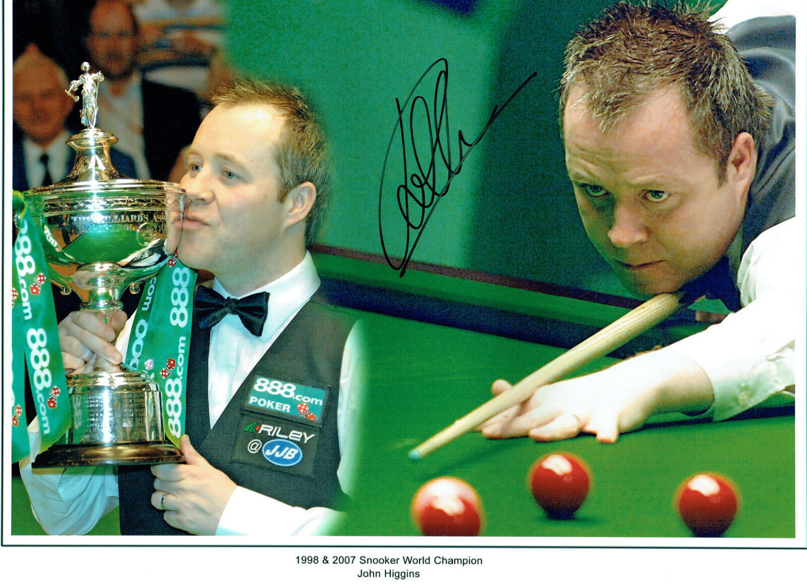 John HIGGINS Signed Autograph Large 16x12 SNOOKER Montage Photo Poster painting AFTAL COA