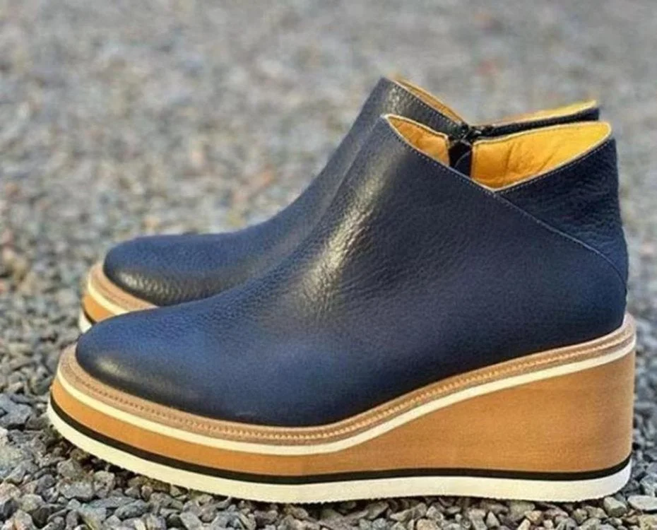 Women's Short Boots Flat-bottomed Shallow Mouth Heightening Nude Boots