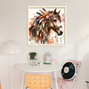 Horse-Partial 11CT Stamped Cross Stitch Bead Embroidery 36*36cm/14.17*14.17in tapestrymarket