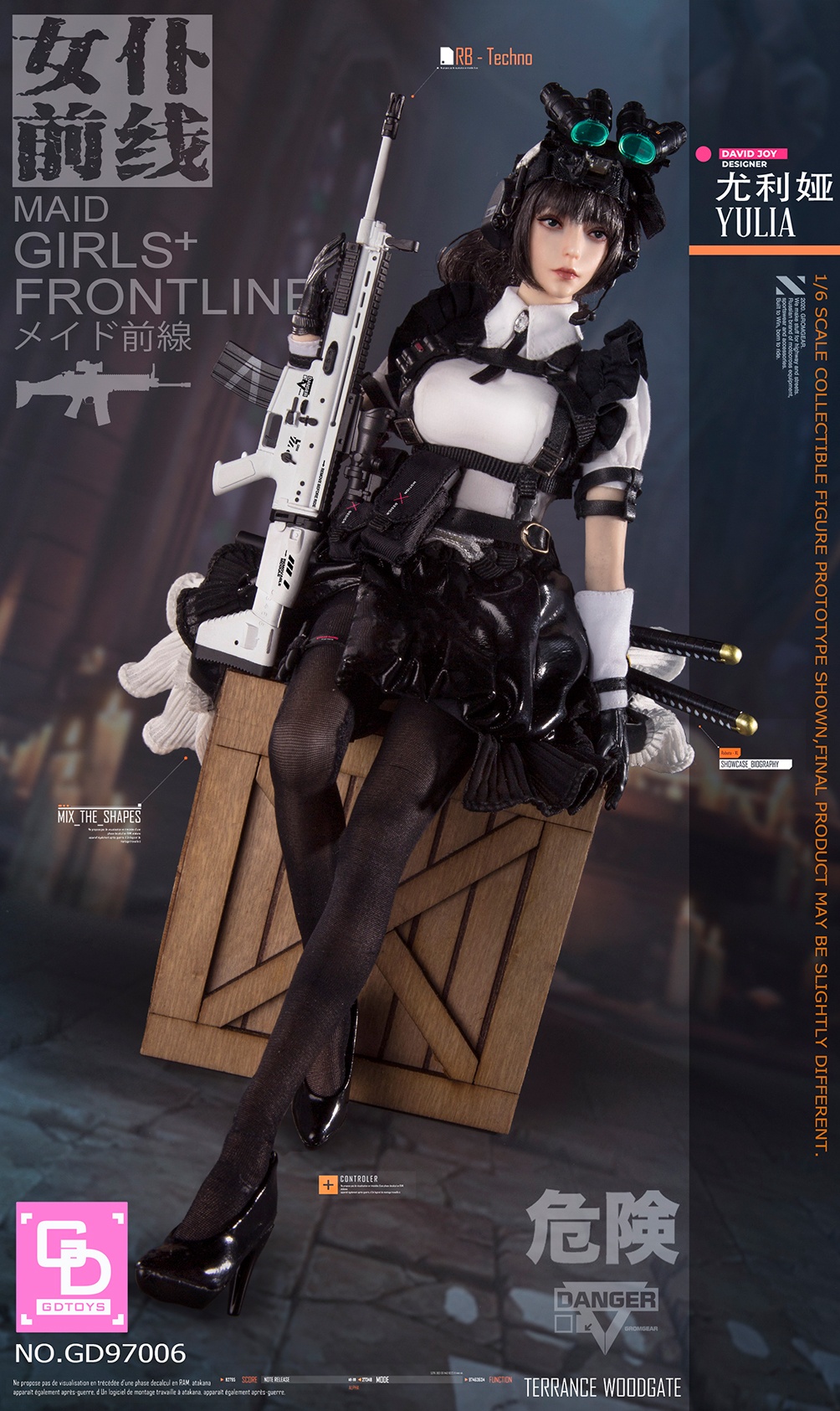 PRE-ORDER GDToys Maid Girls Frontline - Yulia 1/6 Scale GD97006