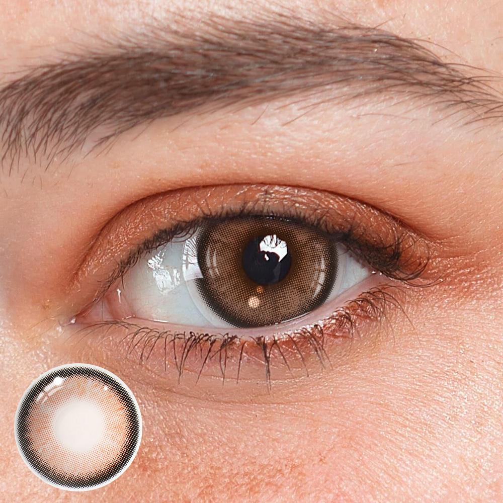 Kohaku Pink Brown Coloured Contact Lenses