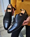 Stefano Brown Wholecut Oxfords -Dress Shoes