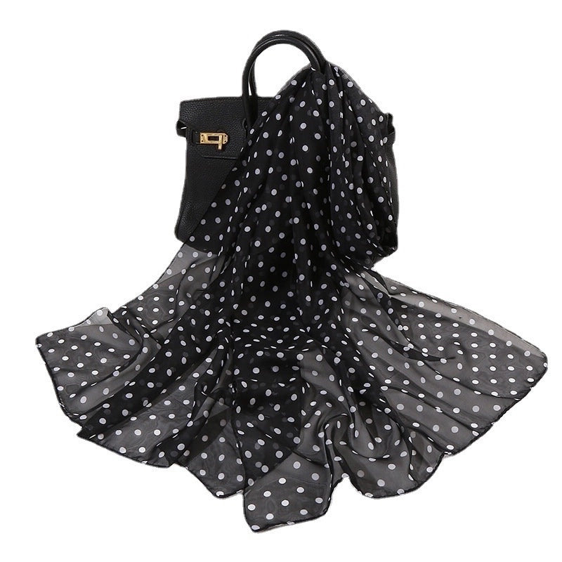 Sand Scarf Summer Small Scarf Dual-use Korean Style Small Scarf Classic Leopard Chiffon Scarf Women Thin Shawl