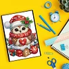 Diamond Painting Xmas Owl Diary Book 50 Pages for Adults Kids