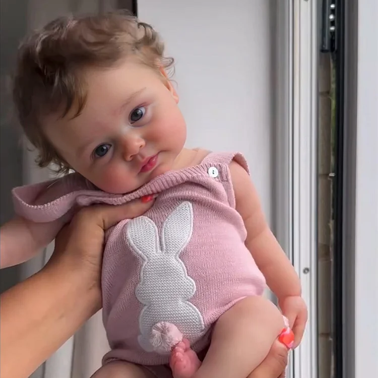 12”/16“ /20" Fully Squishy Reborn Baby Doll with Solid Silicone and Hand-Painted Eyebrows, Newborn Girl or Boy Doll with Soft and Realistic Belly