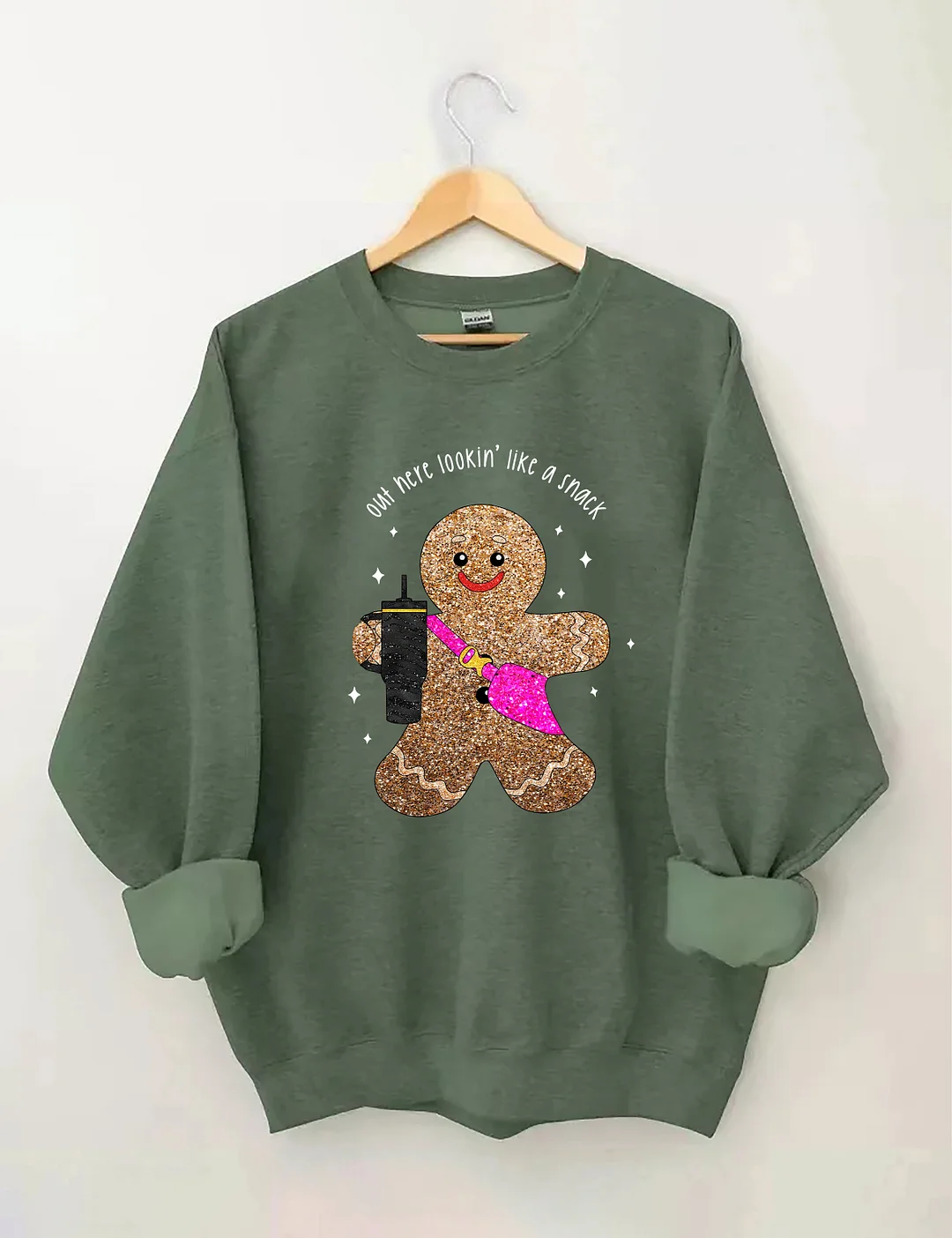 Sparkly Gingerbread Man Sweatshirt