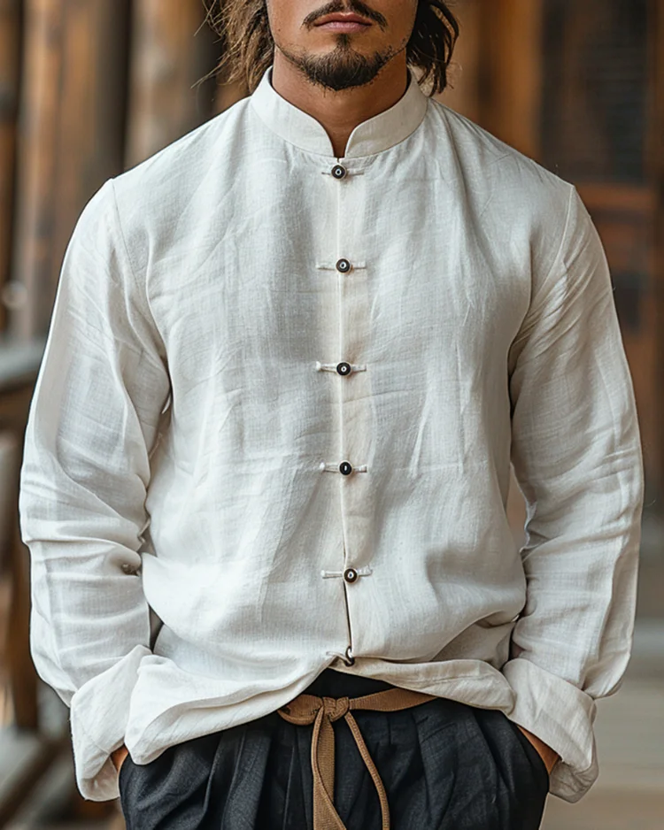 Men's Casual Linen Shirt