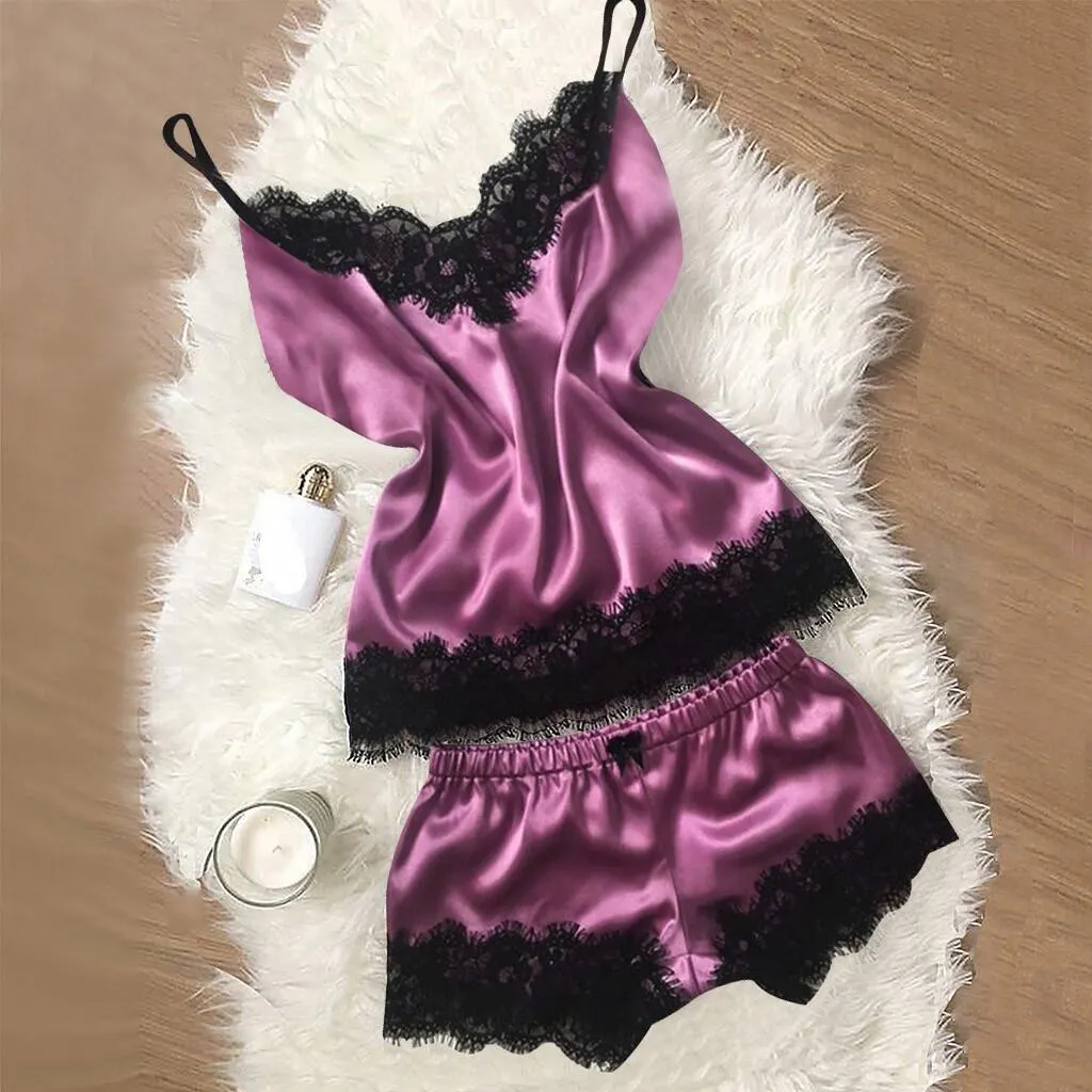 Churchf Exploding Pajamas Simulation Silk Pyjamas Large-Size Home Underwear Pajamas Skirt Ebay1090