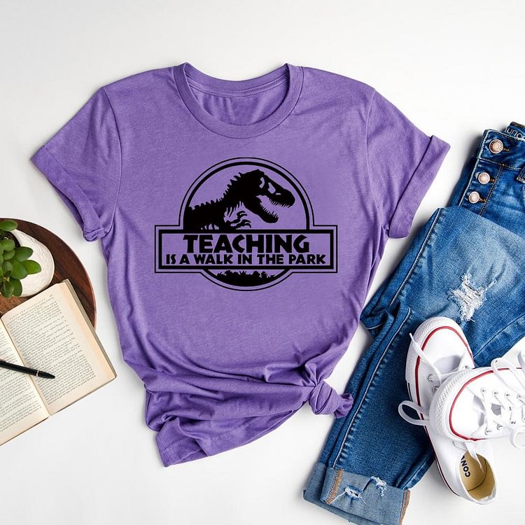ANB - Teaching is a Walk in the Park Book Lovers Tee-06685