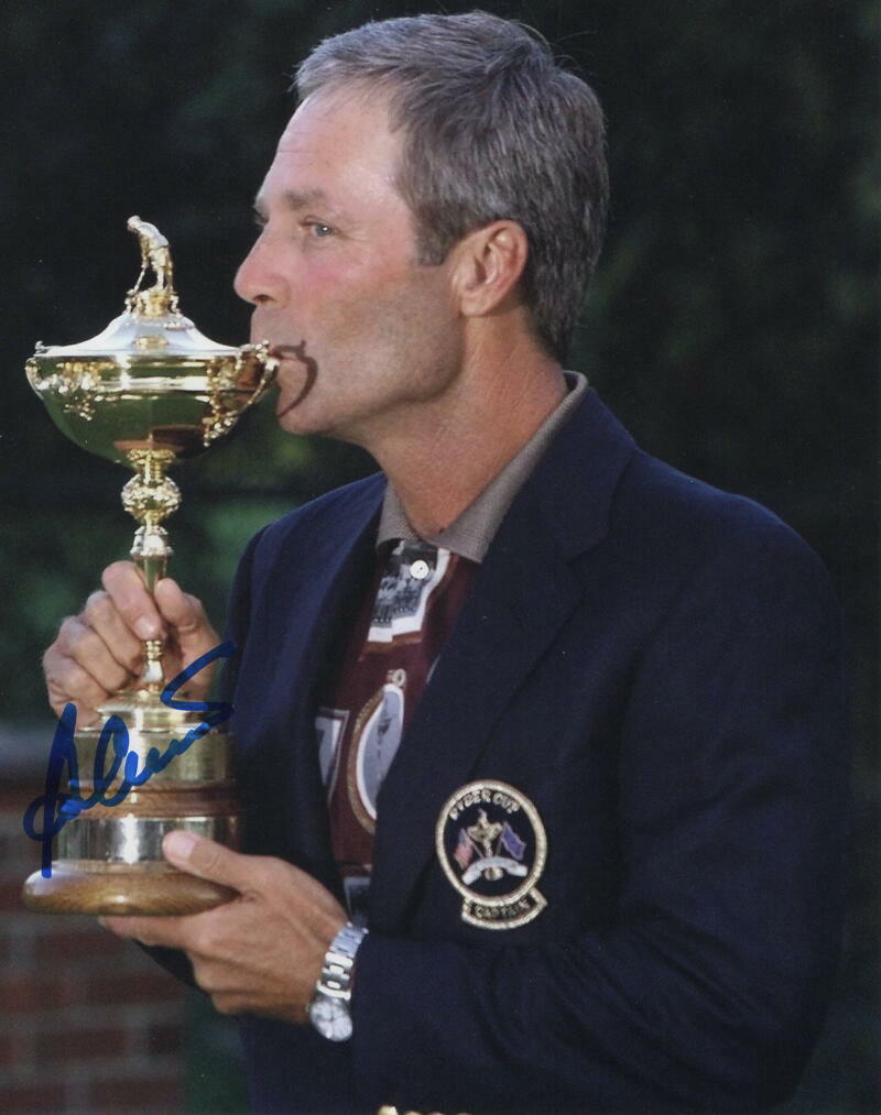 BEN CRENSHAW SIGNED AUTOGRAPH 8X10 Photo Poster painting - 1984, 1995 MASTERS CHAMPION, FLAG