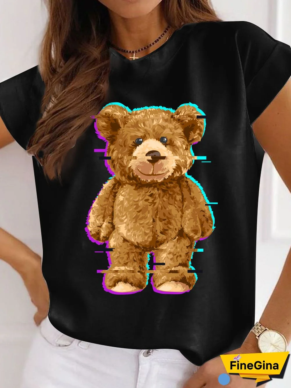 Gothic T-shirt For Women Streetwear Funny Print Hip Hop Short Sleeve T Shirt Harajuku Priority Money Printed Polyester Top Black