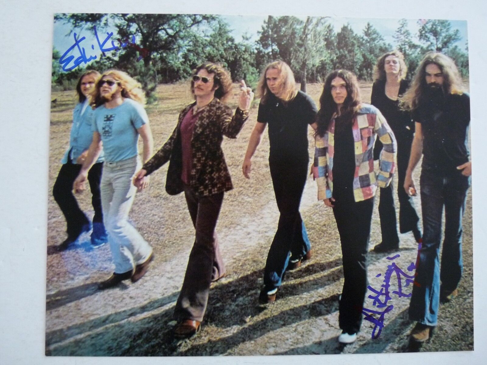 Ed King & Atimus Pyle Lynyrd Skynyrd Signed 8x10 Photo Poster painting PSA BAS Guaranteed