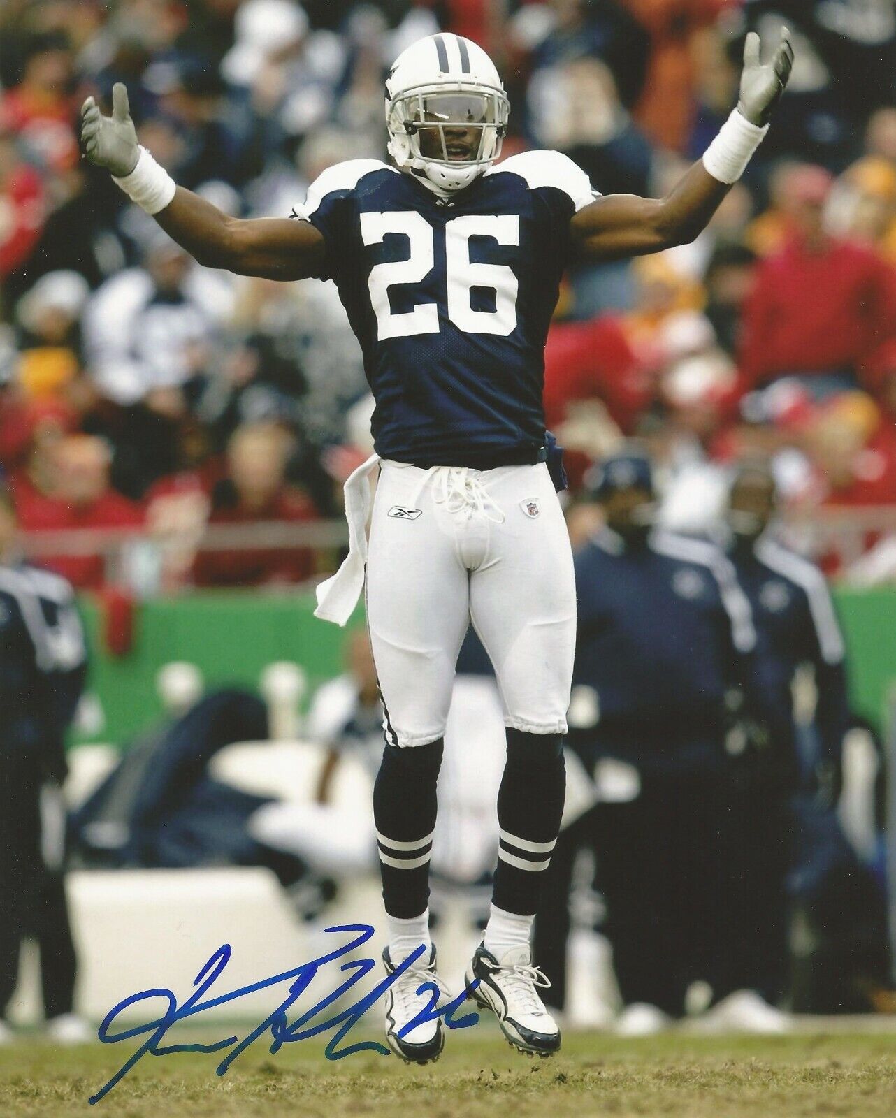 KEN HAMLIN SIGNED DALLAS COWBOYS 8x10 Photo Poster painting with PROOF & COA