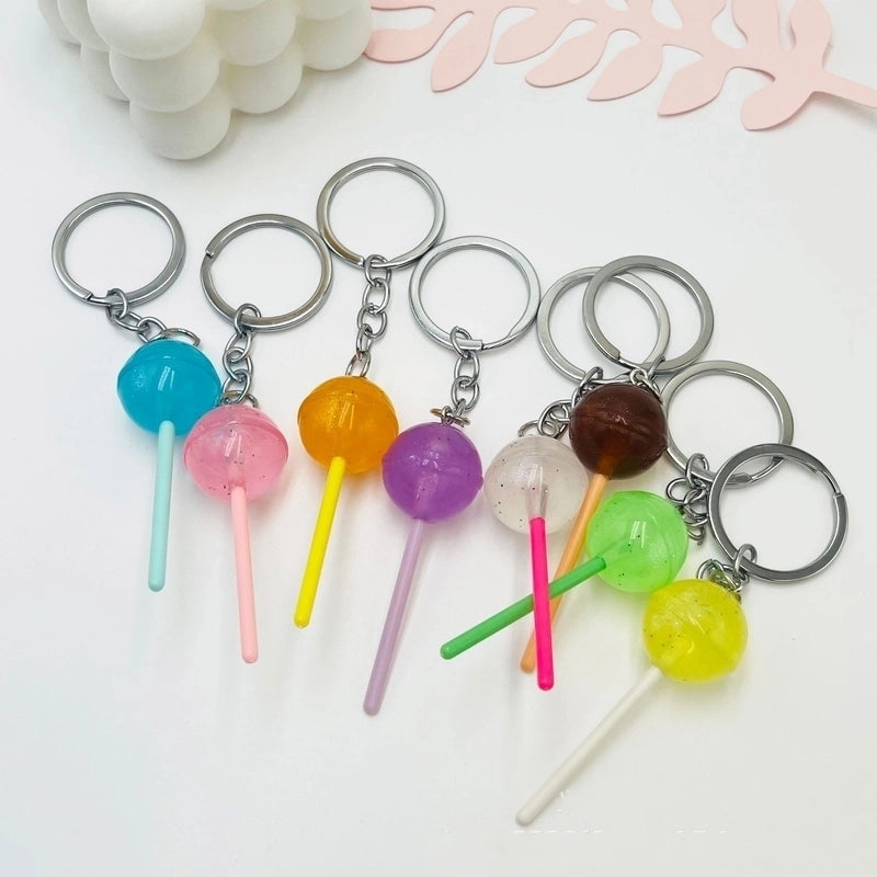 Minimalist Lollipop Resin Unisex Bag Pendant Keychain
