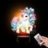 Unicorn Diamond Painting Night Light Diamond Art Lamp Home Decoration (B)