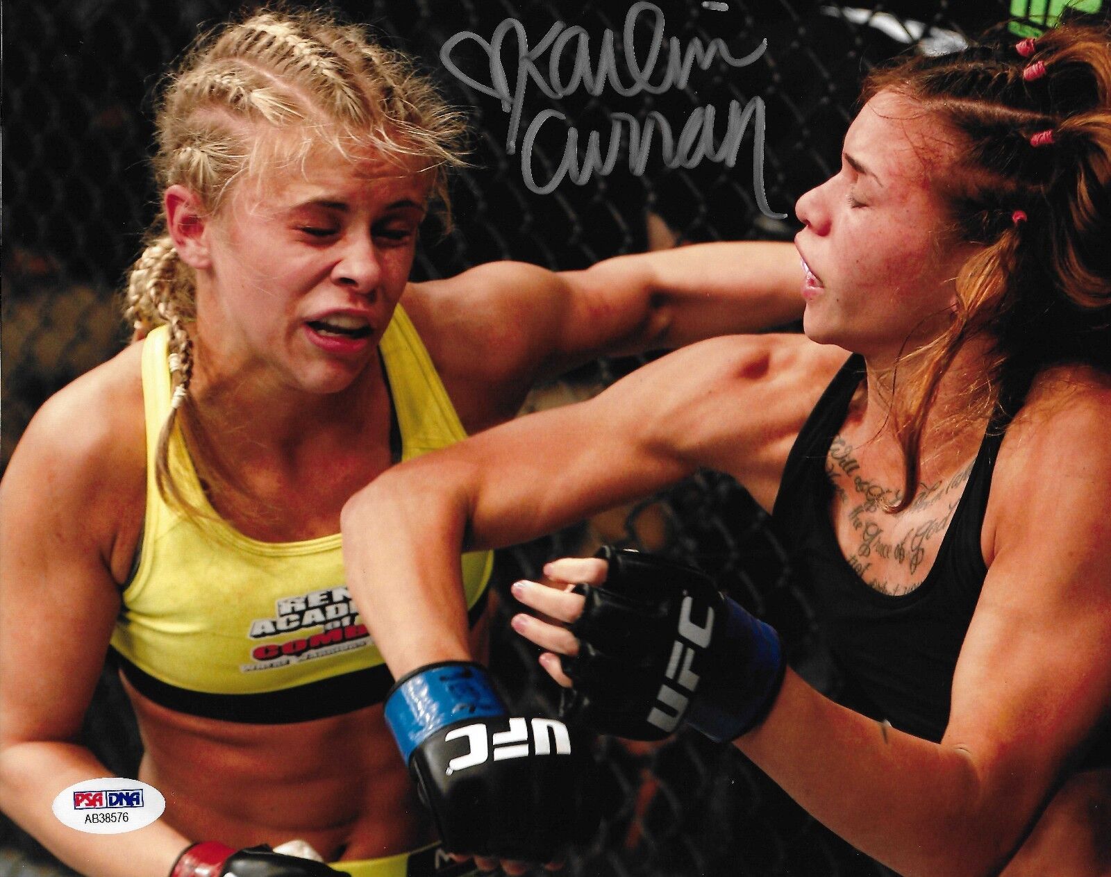 Kailin Curran Signed UFC 8x10 Photo Poster painting PSA/DNA COA UFC Debut v Paige VanZant Auto 1