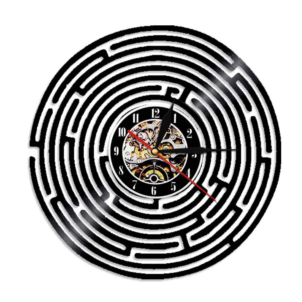 

Labyrinth - Vinyl Record Wall Clock - Without LED, 501 Original