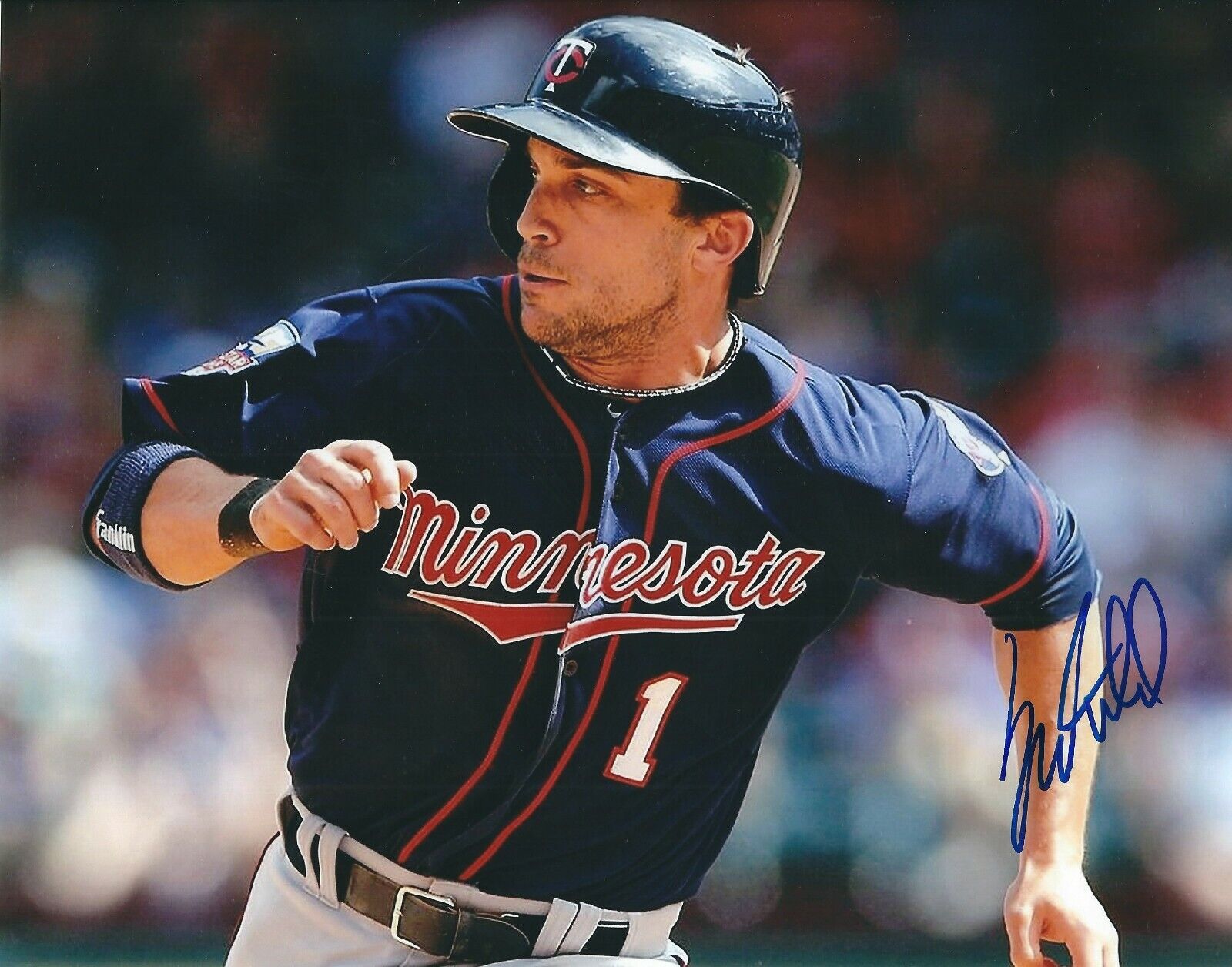 Signed 8x10 SAM FULD Minnesota Twins Autographed Photo Poster painting - COA