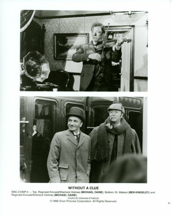 Michael Caine Ben Kingsley Without a Clue Original Press 8X10 Photo Poster painting