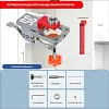 All-In-One 35mm Hinge Drilling Guide Jig, Woodworking Positioning Tool for Wardrobe & Cabinet Mounting