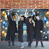 Congrats Photography Background Cloth Wear Resist Bachelor Hat Backdrop Banner